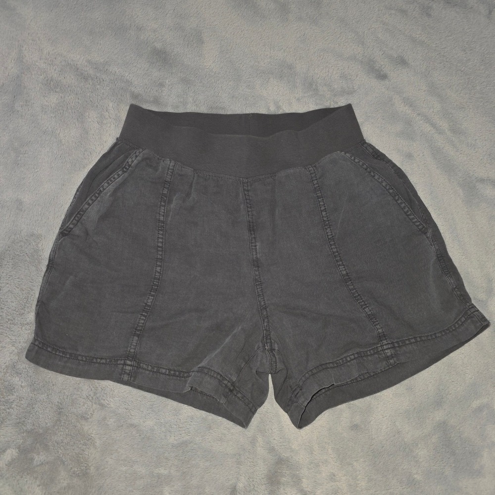 Faherty Brand Gray Tencel Linen Blend Elastic Waist‎ Shorts XS